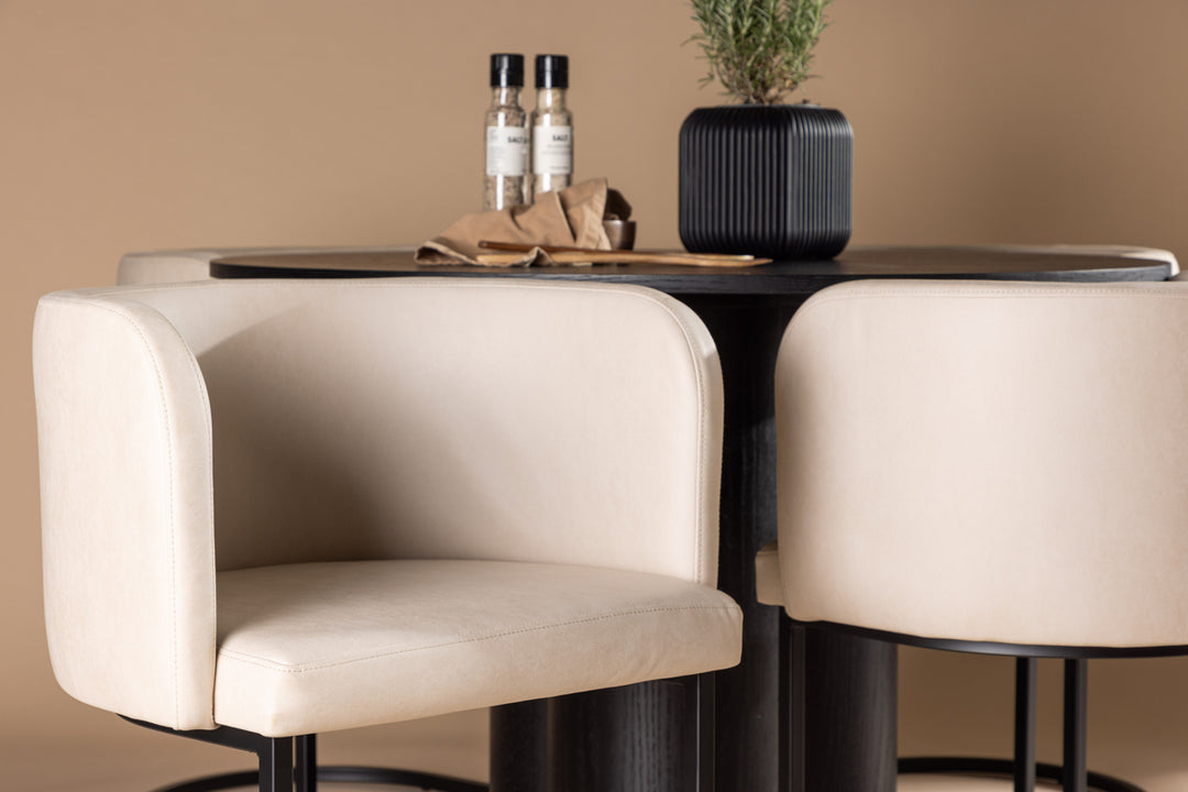 Olivia & Simrishamn Matgrupp Svart/Beige