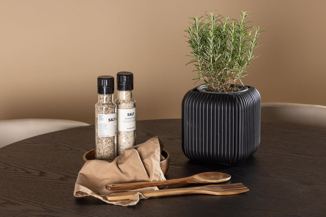 Olivia & Simrishamn Matgrupp Svart/Beige