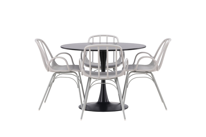 Dyrön & Glade Matgrupp Ljusgrå/Svart