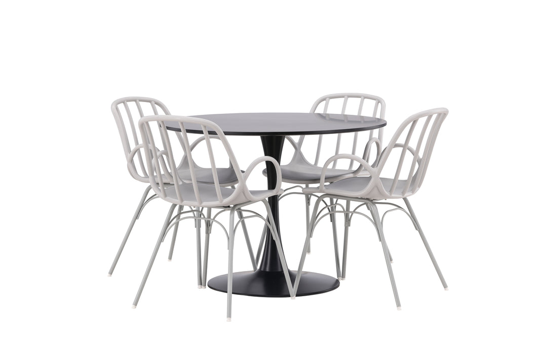 Dyrön & Glade Matgrupp Ljusgrå/Svart