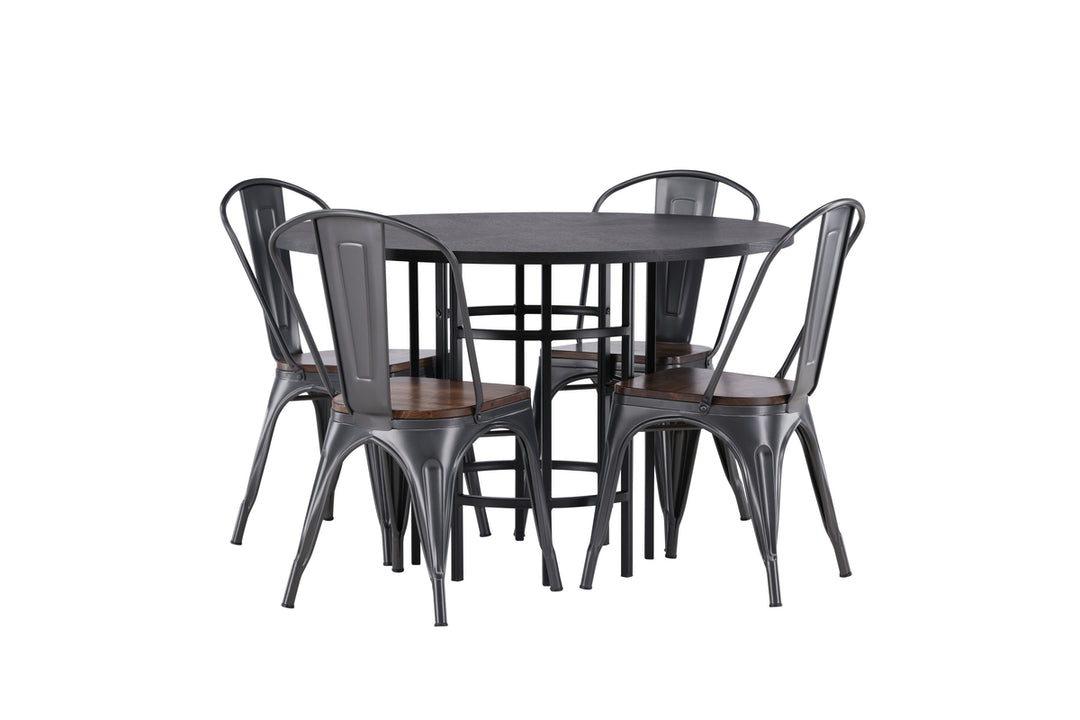 Tempe & Copenhagen Matgrupp Valnöt/Svart