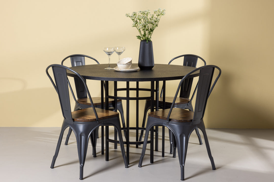 Tempe & Copenhagen Matgrupp Valnöt/Svart