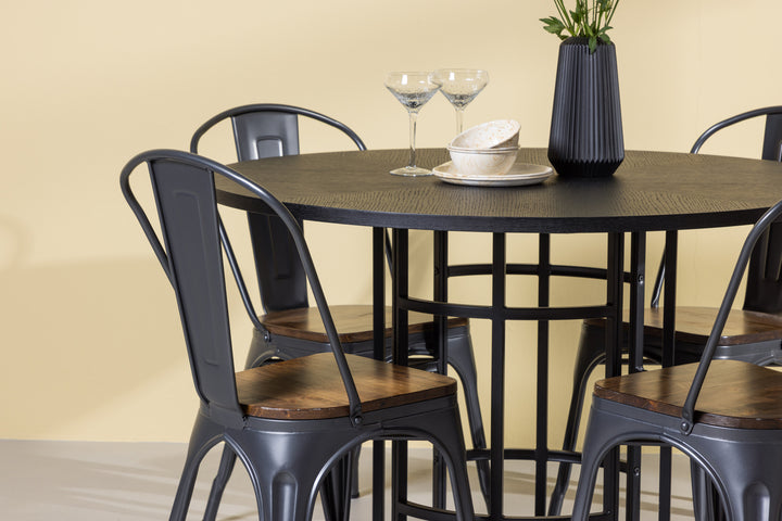 Tempe & Copenhagen Matgrupp Valnöt/Svart