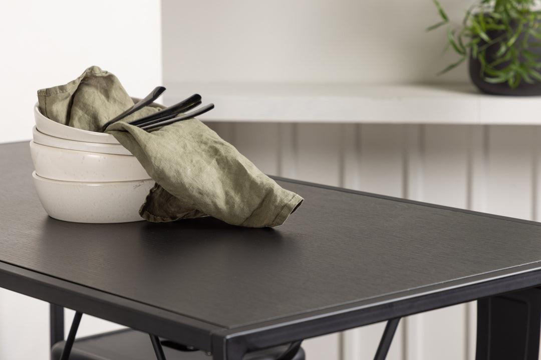 Brea & Tempe Barbord + Barstolar Svart