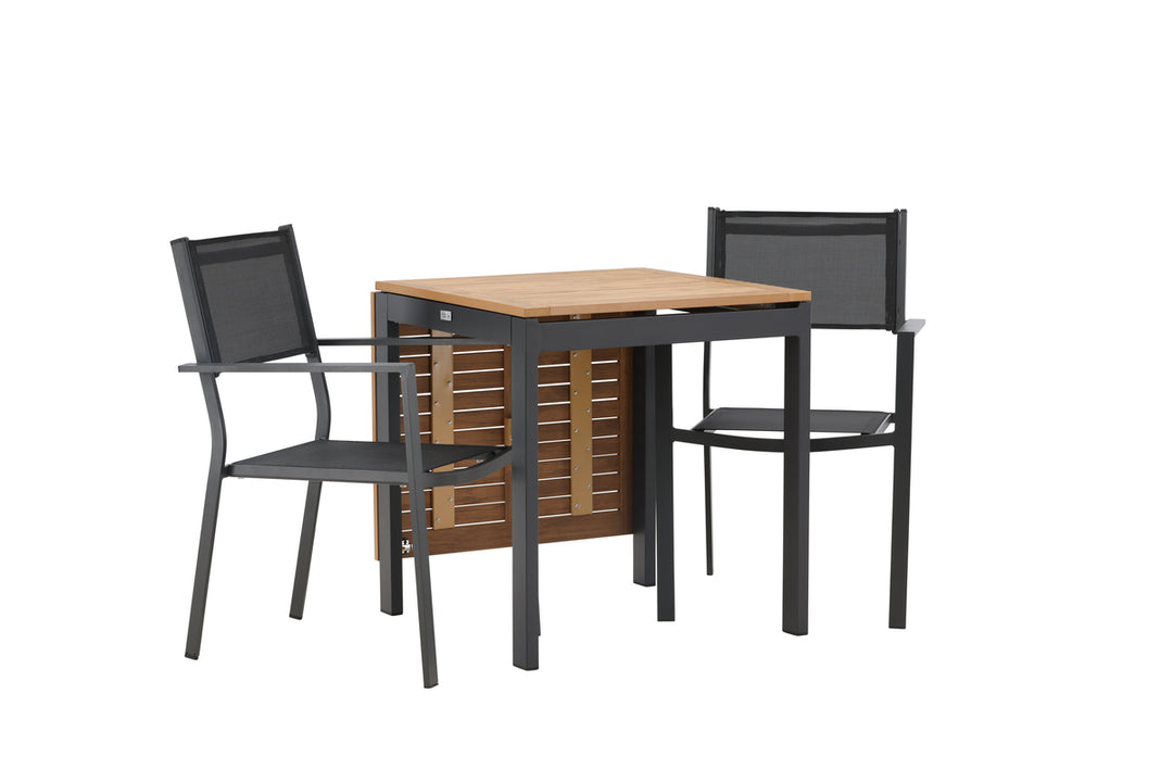 Copacabana & Diego Matstolar + Cafebord Svart