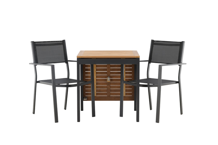 Copacabana & Diego Matstolar + Cafebord Svart