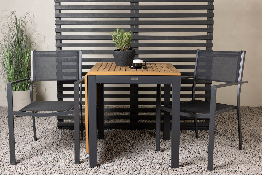 Copacabana & Diego Matstolar + Cafebord Svart