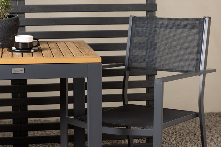 Copacabana & Diego Matstolar + Cafebord Svart