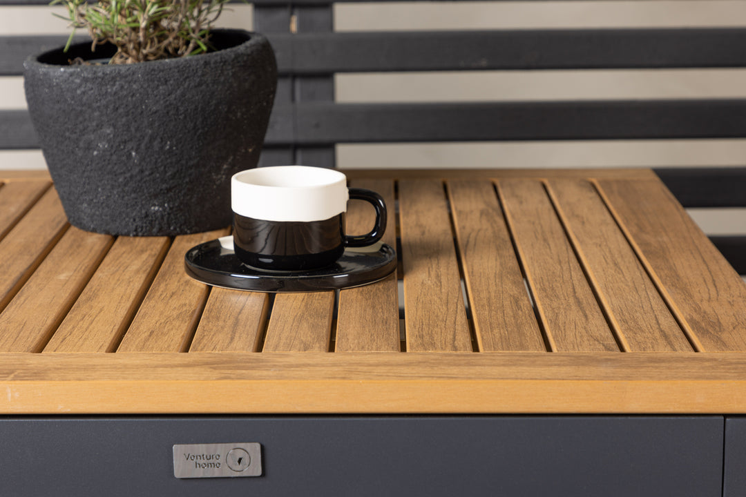 Copacabana & Diego Matstolar + Cafebord Svart