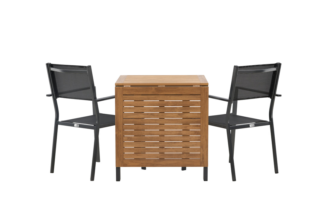 Copacabana & Diego Matstolar + Cafebord Svart