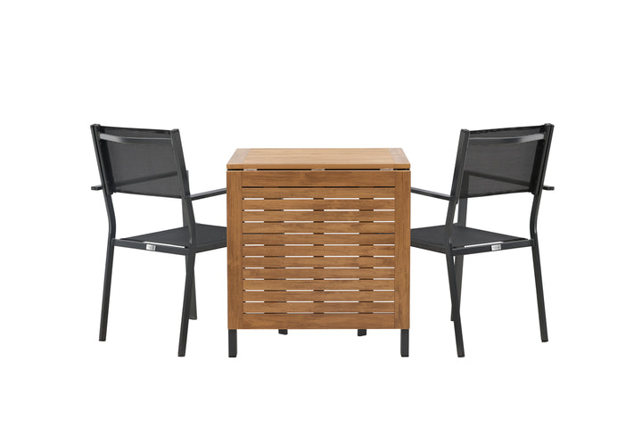 Copacabana & Diego Matstolar + Cafebord Svart