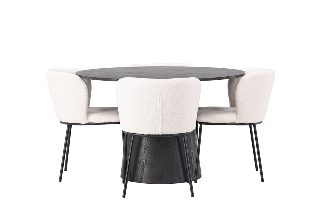 Edina & Lanzo Matgrupp Vit/Mocka