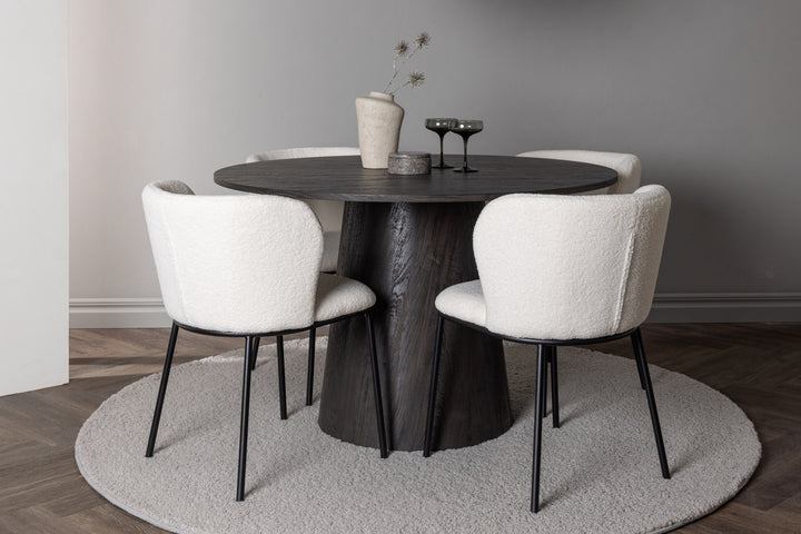 Edina & Lanzo Matgrupp Vit/Mocka