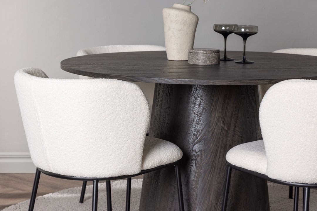 Edina & Lanzo Matgrupp Vit/Mocka