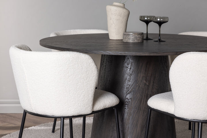 Edina & Lanzo Matgrupp Vit/Mocka