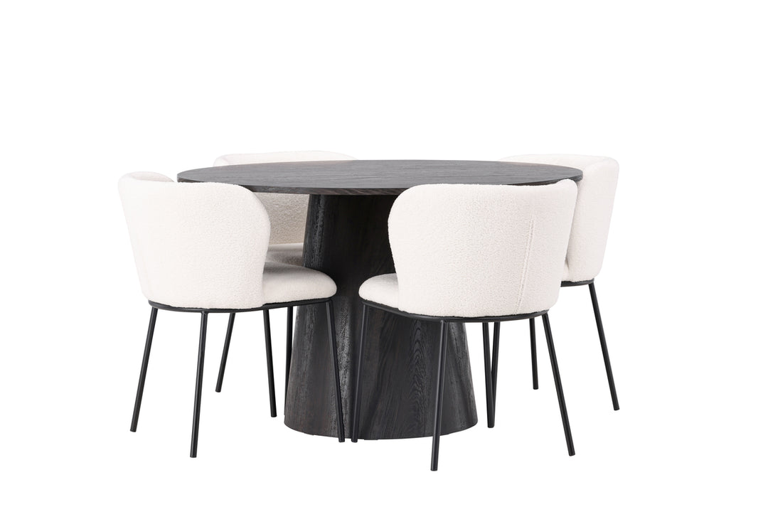 Edina & Lanzo Matgrupp Vit/Mocka