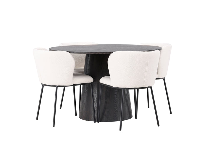 Edina & Lanzo Matgrupp Vit/Mocka