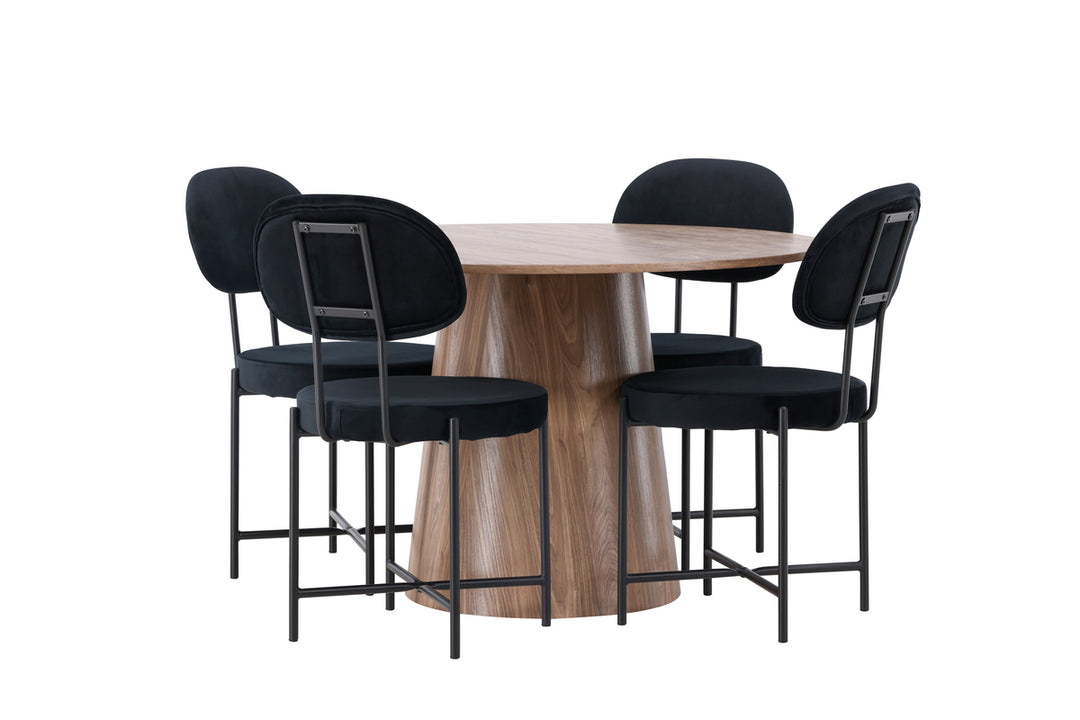 Stella & Lanzo Matgrupp Svart/Natur