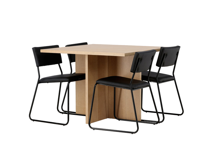 Kenth & Leo Matgrupp Svart/Natur