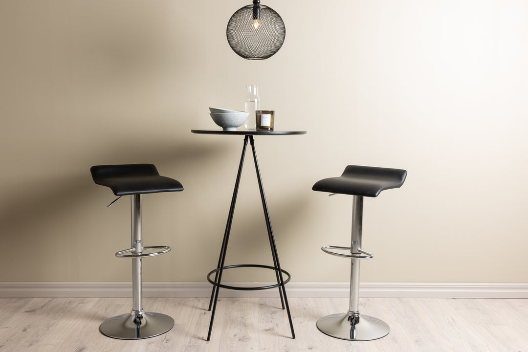 Jonna & Bistro Barstolar + Barbord Svart