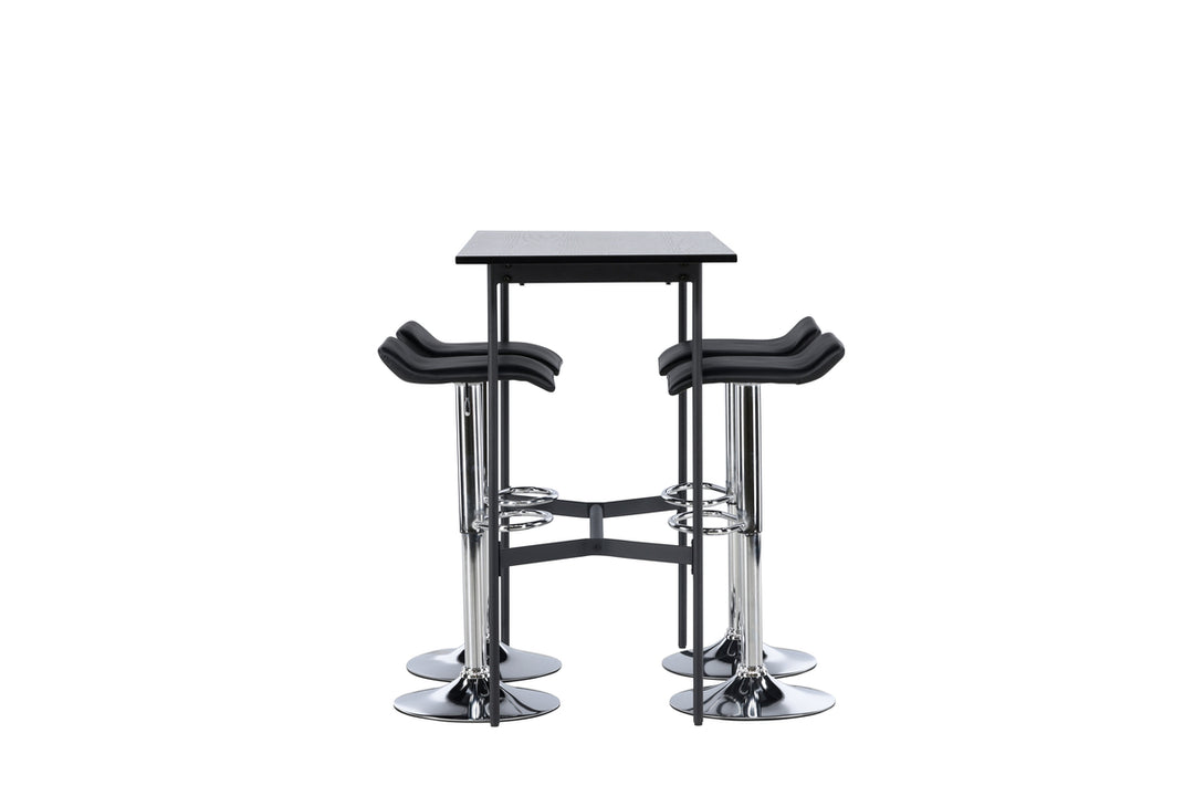 Rax & Jonna Barbord + Barstolar Svart
