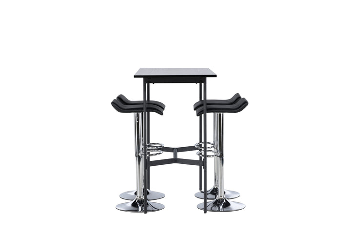 Rax & Jonna Barbord + Barstolar Svart