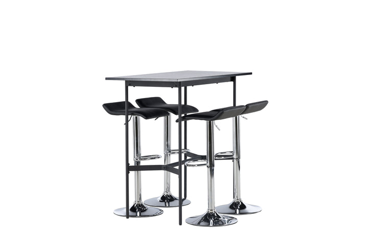 Rax & Jonna Barbord + Barstolar Svart