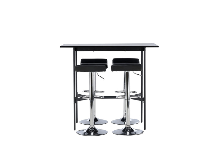 Rax & Jonna Barbord + Barstolar Svart