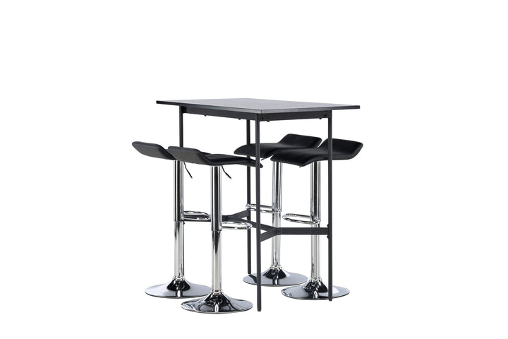 Rax & Jonna Barbord + Barstolar Svart