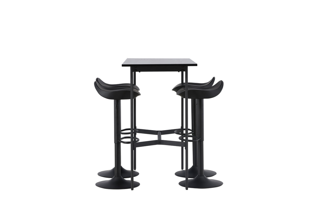 Adesto & Rax Barstolar + Barbord Svart