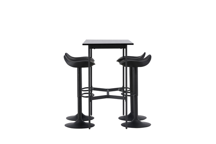 Adesto & Rax Barstolar + Barbord Svart