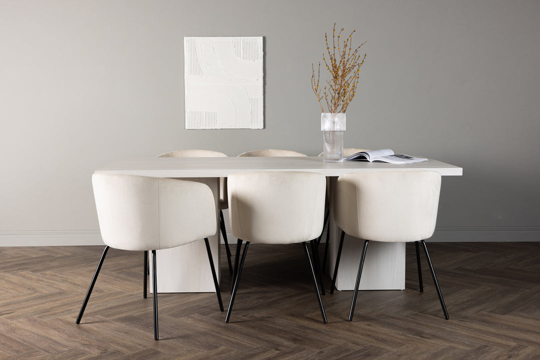 Berit & Olga Matgrupp Beige/Vit