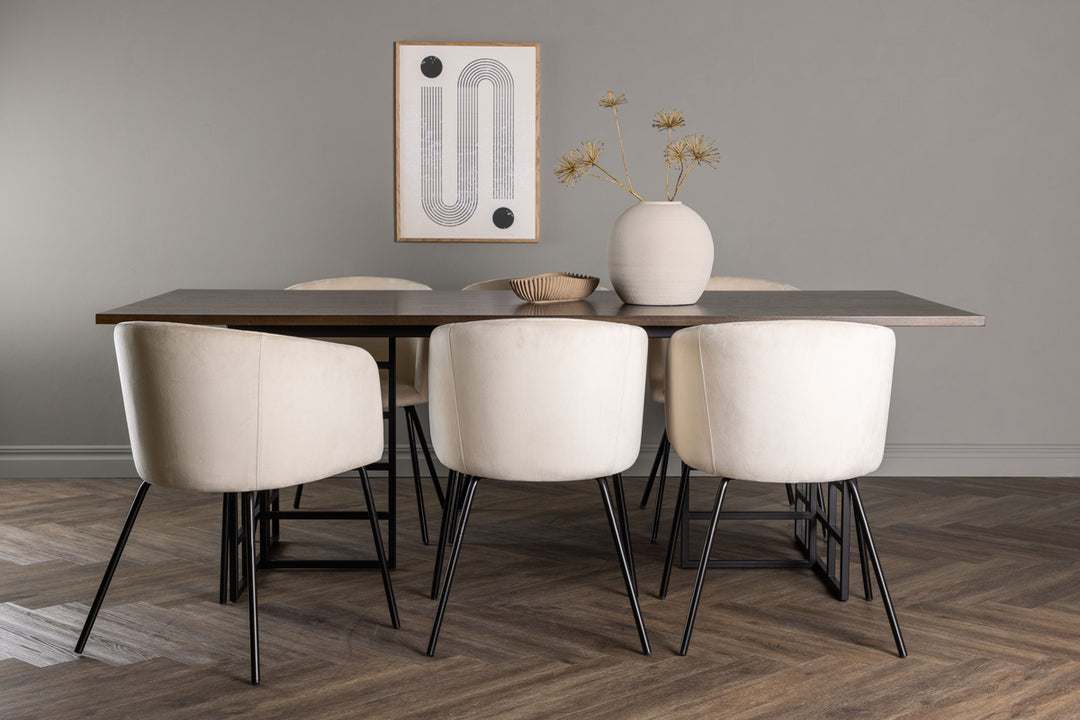 Berit & Ystad Matgrupp Beige/Mocka