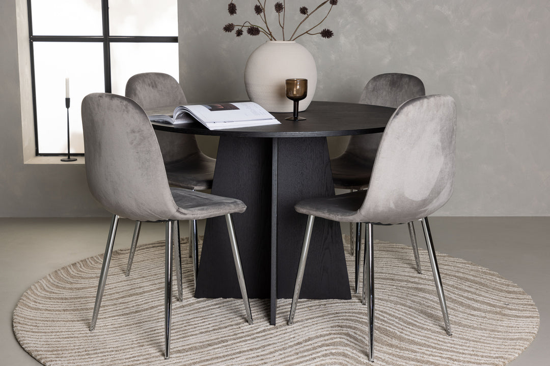 Bootcut & Eva Matgrupp Svart/Ljusgrå