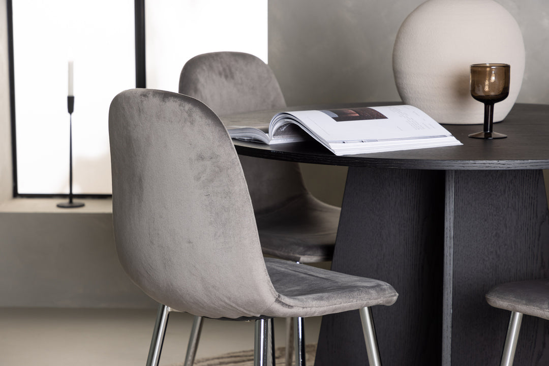 Bootcut & Eva Matgrupp Svart/Ljusgrå