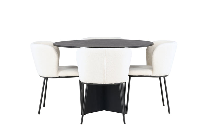 Bootcut & Edina Matgrupp Svart/Vit