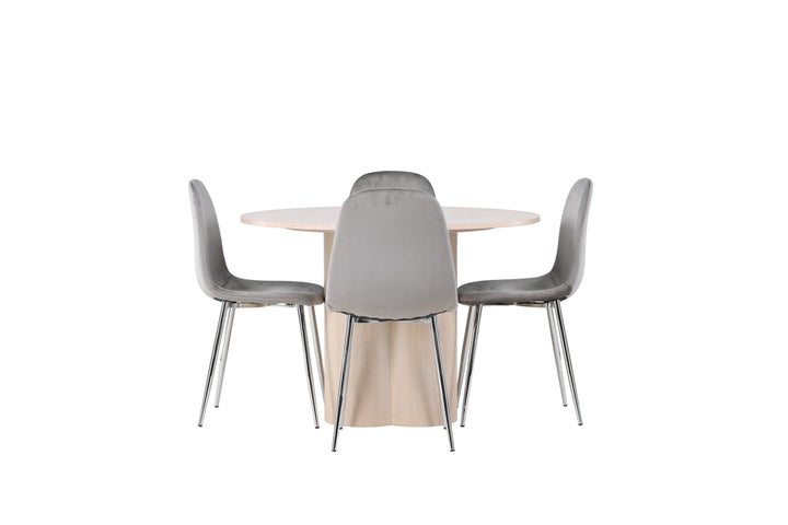 Olivia & Eva Matgrupp Vitputsad/Ljusgrå