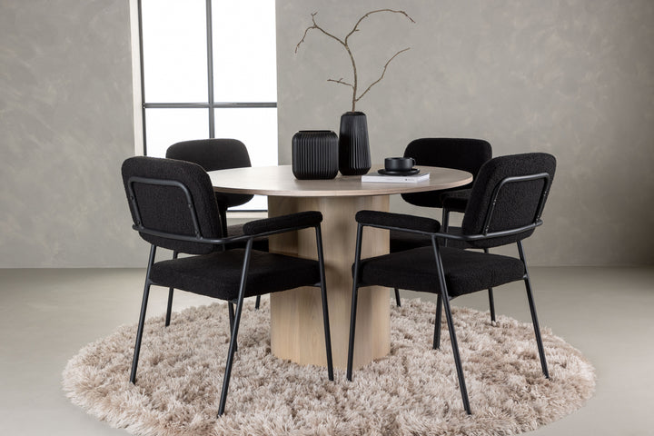 Olivia & Yesterday Matgrupp Vitputsad/Svart