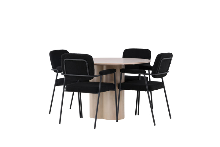 Olivia & Yesterday Matgrupp Vitputsad/Svart