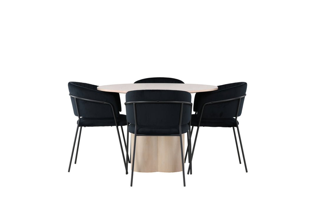 Olivia & Selma Matgrupp Vitputsad/Svart