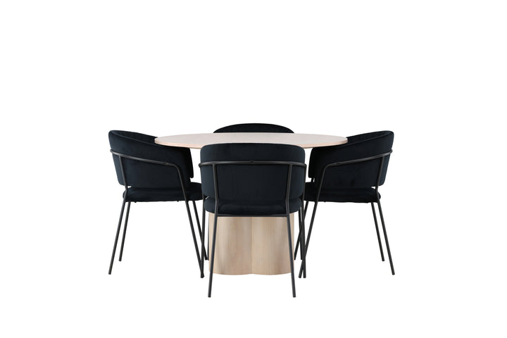 Olivia & Selma Matgrupp Vitputsad/Svart