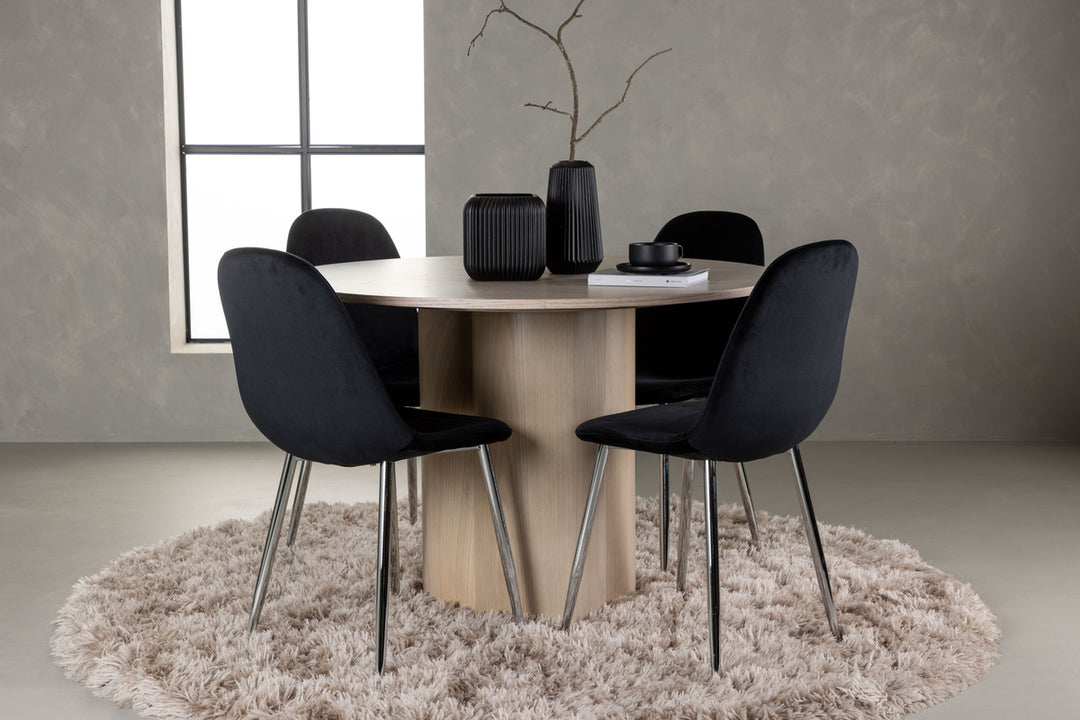 Olivia & Pola Matgrupp Vitputsad/Svart