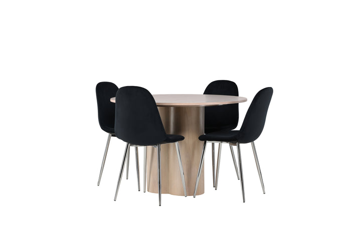 Olivia & Pola Matgrupp Vitputsad/Svart