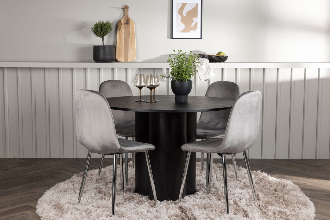 Olivia & Eva Matgrupp Svart/Ljusgrå