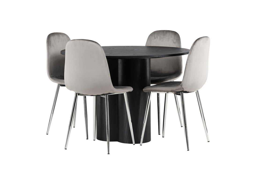 Olivia & Eva Matgrupp Svart/Ljusgrå