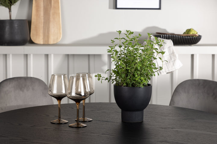 Olivia & Eva Matgrupp Svart/Ljusgrå