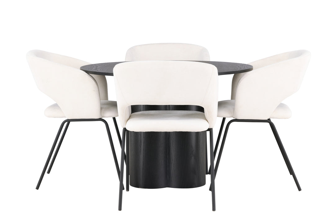 Olivia & Day Matgrupp Svart/Off-white