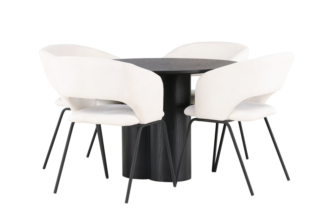 Olivia & Day Matgrupp Svart/Off-white
