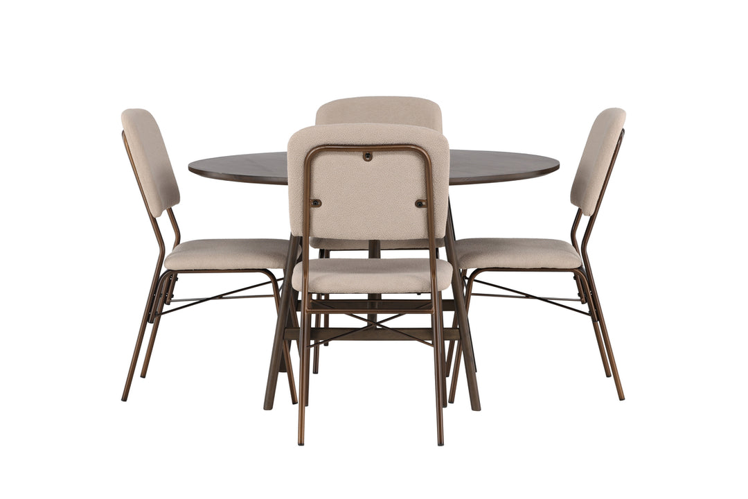 Kaseidon & Seda Matgrupp Mörkbrun/Beige