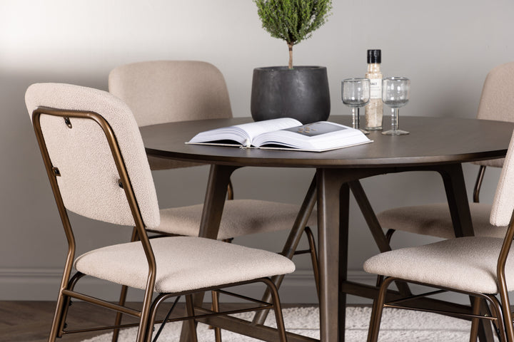 Kaseidon & Seda Matgrupp Mörkbrun/Beige